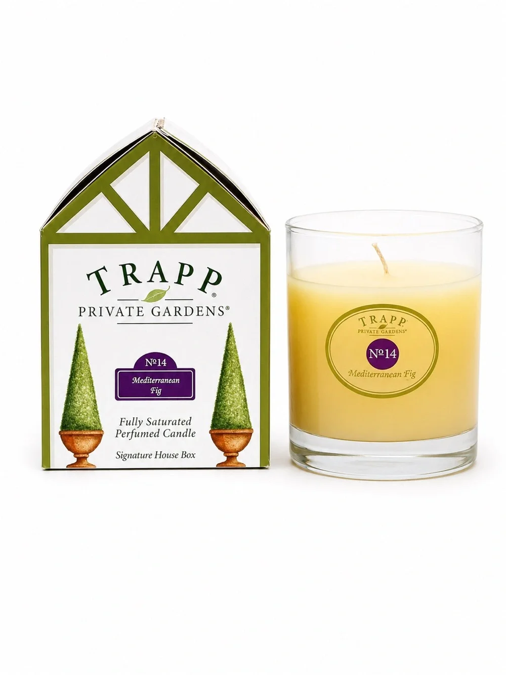 Vintage NIB 1993 Trapp Private Gardens No 14 Mediterranean Fig Scented Candle
